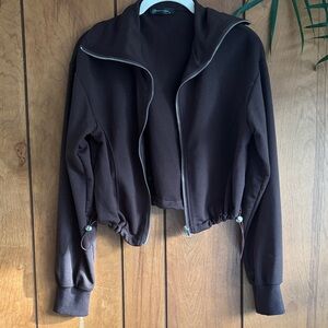 Elegant Black Bomber Jacket for Women